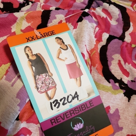 NWT Colorado Clothing Company Henna Flower Reversible Skirt size XXL, colorful - Picture 6 of 10